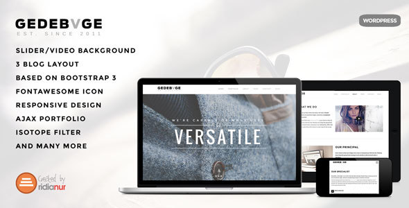 Gedebvge - Responsive One Page Portfolio Theme icon