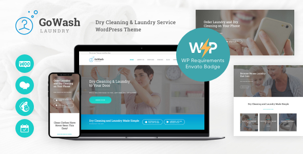 GoWash | Dry Cleaning & Laundry Service WordPress Theme icon