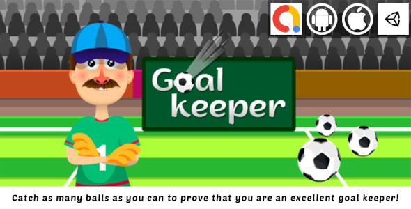 Goal Keeper Unity Casual And Sport And Funny Game With Admob For Android and iOS icon