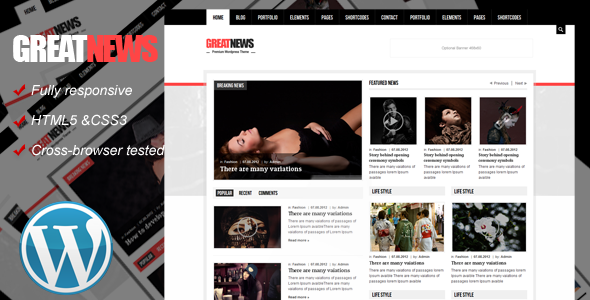 Great News Responsive Wordpress Theme icon