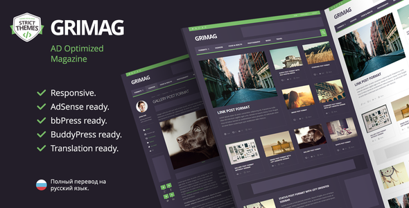 Grimag - Magazine WordPress Theme icon