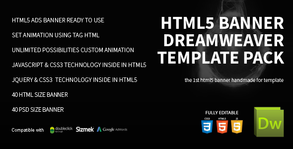 HTML5 Banner Dreamweaver Bundle Template icon