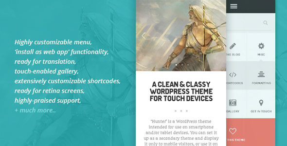 HUNTER - A clean & classy WordPress theme icon