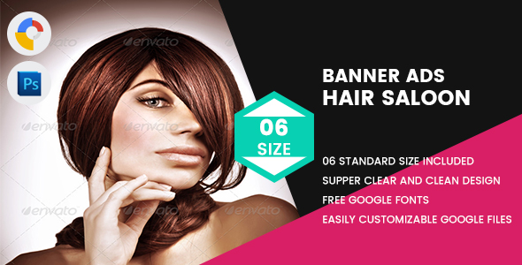 Hair Saloon Banner HTML5 icon