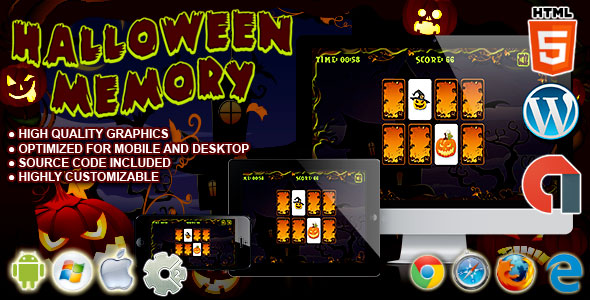 Halloween Memory - HTML5 Construct Game icon