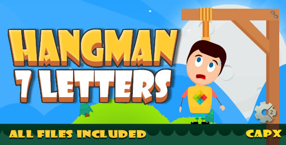 Hangman 7 letter - (HTML5 & CAPX + Admobs) Game icon