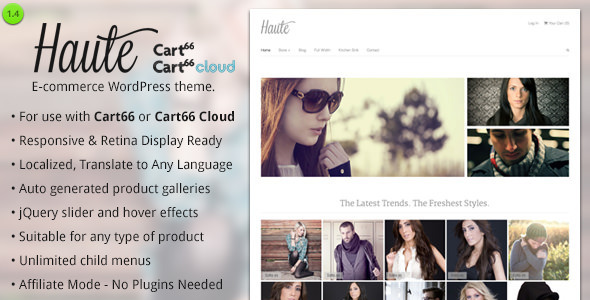 Haute - Ecommerce WordPress Theme for Cart66 icon