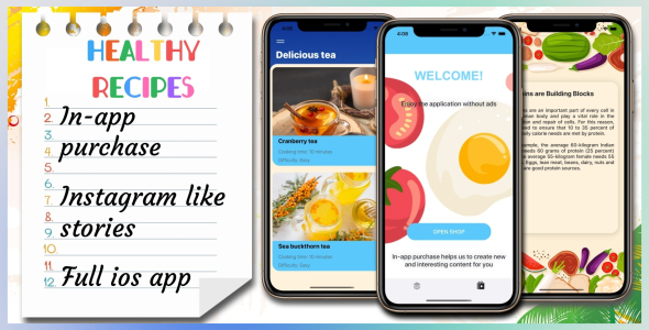 Healthy Recipes —Full iOS Application icon