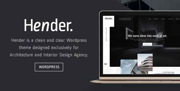 Hender - Architecture and Interior Design Agency WordPress Theme icon