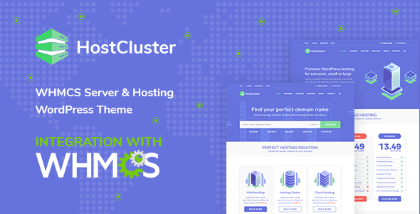 HostCluster - WHMCS Hosting WordPress Theme icon