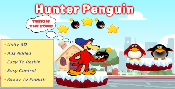 Hunter Penguin (admin ads-Unity Game) icon