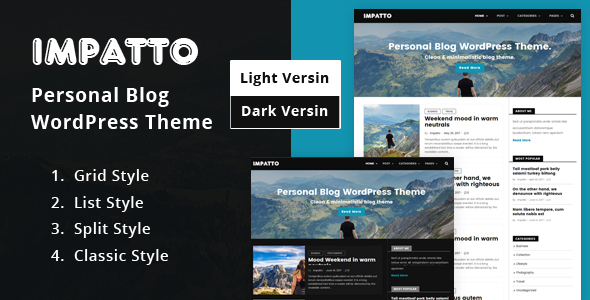 Impatto - Personal Blog WordPress Theme. icon
