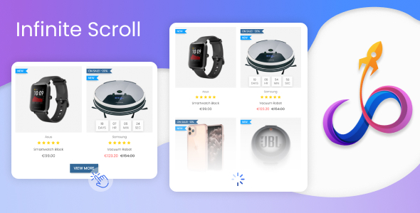 Infinite Scroll & Load More Product icon