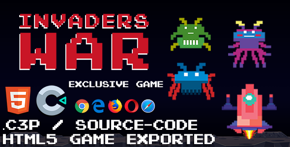 Invaders War HTML5 Game - With Construct 3 File icon