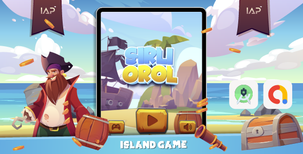 Island game - Sirli orol (Android Studio + Admob) icon