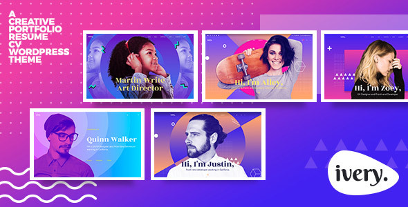 Ivery - Creative Portfolio & CV WordPress Theme icon