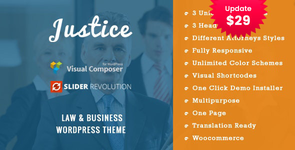 JUSTICE - Law & Business WordPress Theme icon