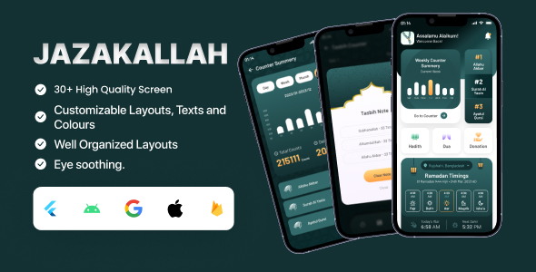 JazakAllah - Tasbih Counter App image
