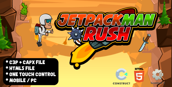 Jetpackman Rush - Construct 2/3 Game icon