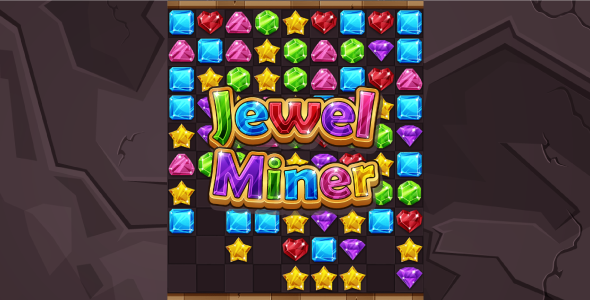 Jewel Miner - HTML5 Puzzle Game (Phaser 3) icon