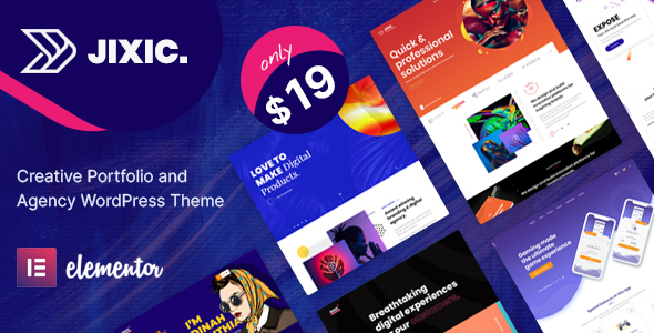 Jixic - Creative Portfolio & Agency WordPress Theme icon