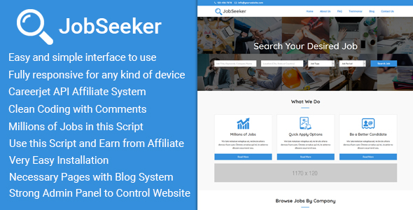 JobSeeker - Responsive Job Search PHP Script icon