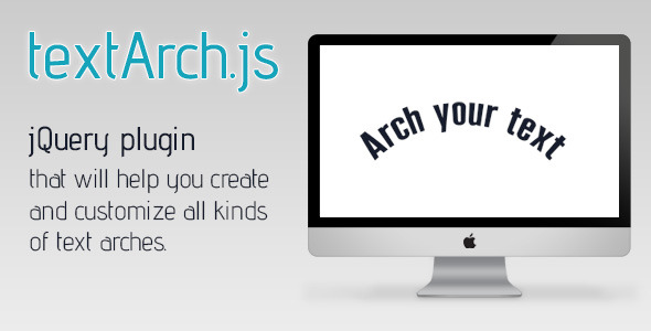 Jquery Text Arch icon
