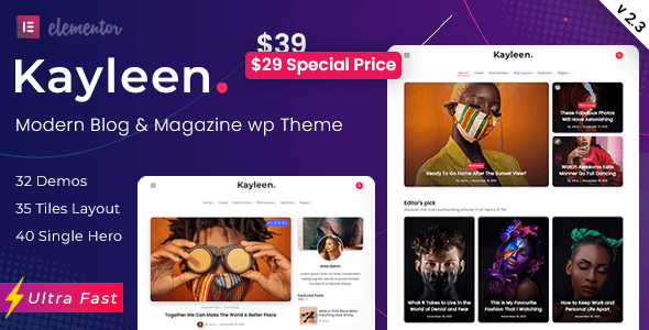 Kayleen | Blog & Magazine WordPress Theme icon