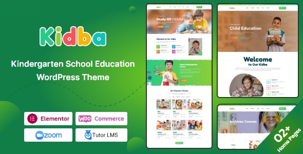 Kidba - Kindergarten School Education WordPress Theme icon