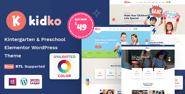 Kidko - Kindergarten & Baby Care WordPress Theme + RTL icon