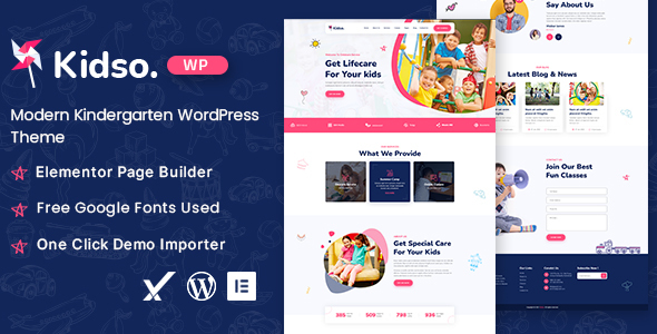 Kidso - Modern Kindergarten WordPress Theme icon
