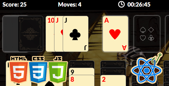 Klondike Solitaire with React Hooks icon