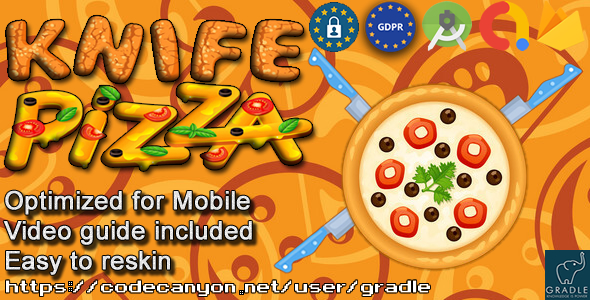 Knife Pizza (Admob + GDPR + Android Studio) icon