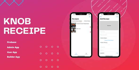 Knob - Receipe App with Builder iOS (SwiftUI) icon