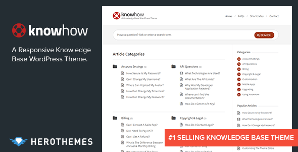 KnowHow - A Knowledge Base WordPress Theme icon