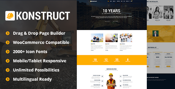 Konstruct - Construction WordPress Theme for Construction, Building and Renovation Business icon