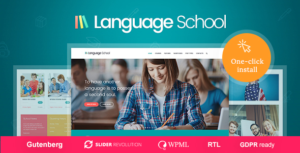 Language School - Courses & Learning Management System Education WordPress Theme icon