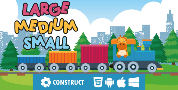 Large Medium Small - HTML5 Educational Game icon