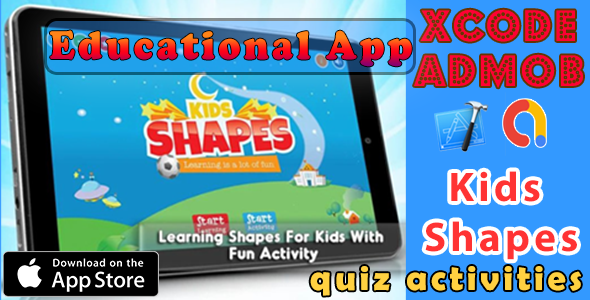 Learning Shapes for Kids quiz activities - iOS11 and Swift 3 icon