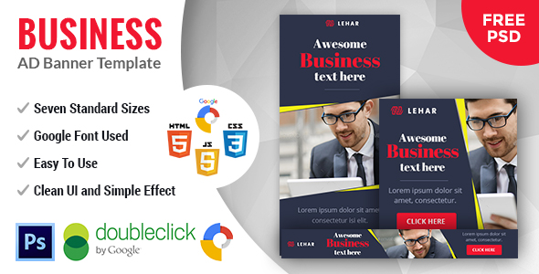 Lehar | Business HTML 5 Animated Google Banner icon