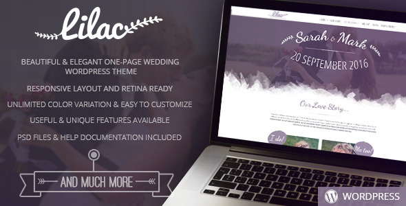 Lilac - One-page Wedding WordPress Theme icon