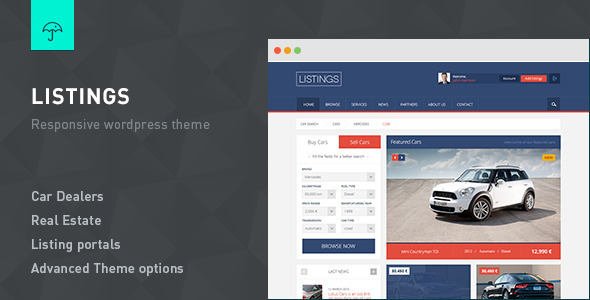 Listings - WordPress Responsive Listings Theme icon
