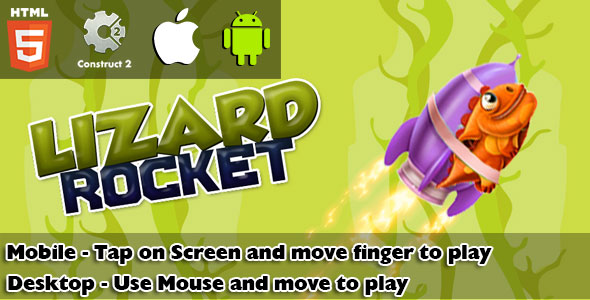 Lizard Rocket HTML5 Game (CAPX) icon