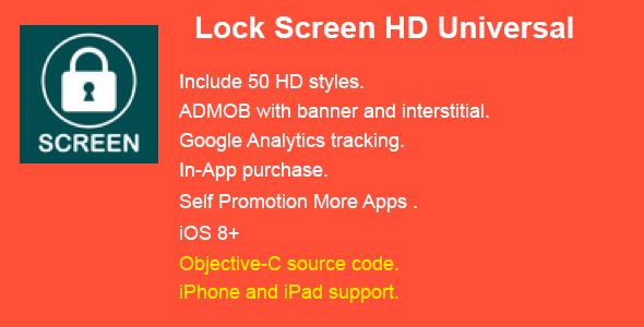 Lockscreen HD Universal with Admob icon