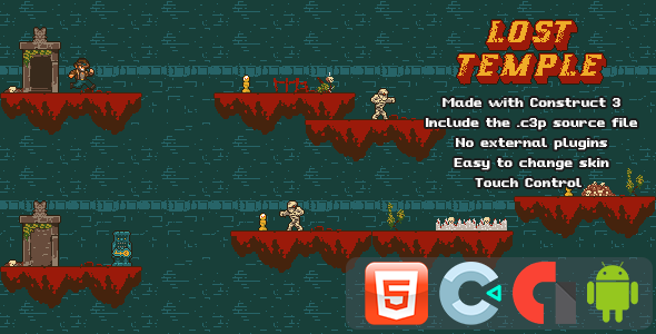 Lost Temple - Template for Construct 3 icon