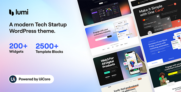 Lumi - Tech Startup WordPress Theme icon