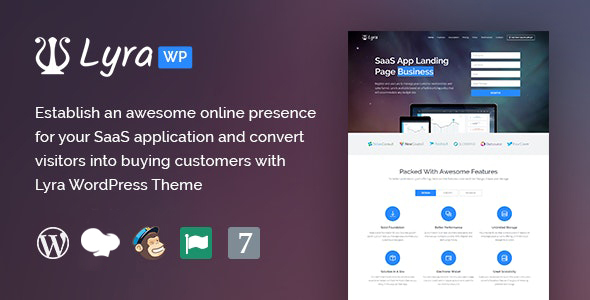 Lyra - WordPress SaaS App Landing Page icon