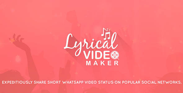 Lyrical Video Status Maker - Admob + Facebook Integration icon