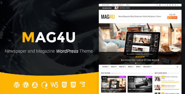 Mag4u - Responsive WordPress News, Magazine, Blog icon