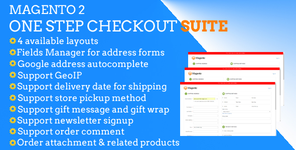 Magento 2 One Step Checkout Suite icon